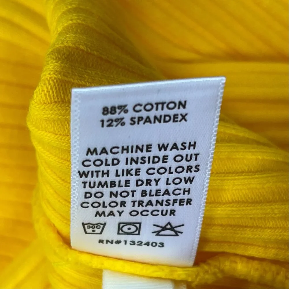 Cotton Citizen Ibiza Midi Dress, Yellow - Medium - NWT - Picture 7 of 8
